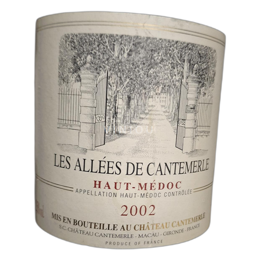 Bordeaux Haut-Médoc Château Cantemerle Les Allées de Cantemerle 2002
