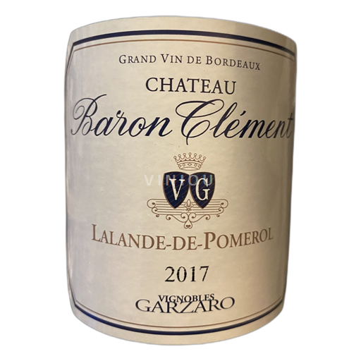 Bordeaux Lalande-de-pomerol Château Baron Clément Vignobles Garzaro 2017