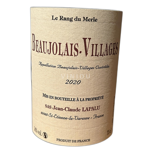 Beaujolais Beaujolais byar Jean-Claude Lapalu Le rang du Merle 2020