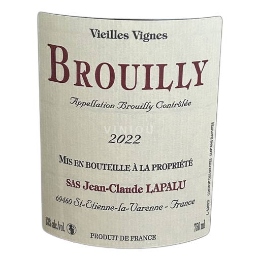 Beaujolais Brouilly Jean-Claude Lapalu 2022