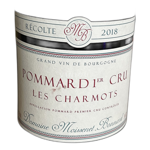 Bourgogne Pommard Premier Cru Domaine Moissenet Bonnard Les Charmots 2018