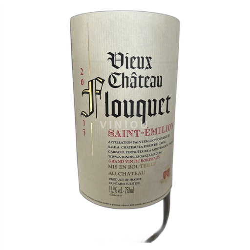 Bordeaux Saint-Émilion Vignoble Garzaro Vieux Flouquet 2013