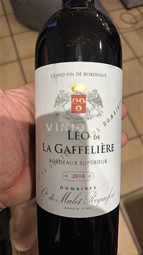 Bordeaux Bordeaux Supérieur Léo de La Gaffelière 2018