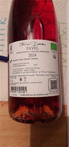 Thung lũng Rhône Tavel Château Manissy Terres Dorées 2024