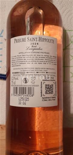 Languedoc Prieuré Saint Hippolyte La Rosé 2024