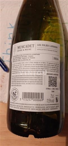 Loire-dalen Muscadet-Sèvre-et-Maine Les Folies Landrées 2024