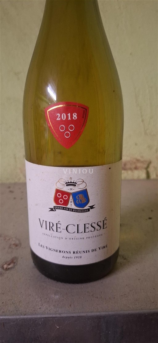 Burgundy Viré-clessé Les Vignerons Réunis de Viré 2018