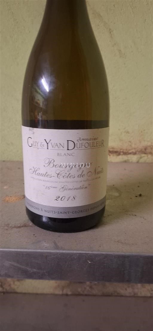 Burgund Hautes Côtes de Nuits Domaine Guy & Yvan Dufouleur 16ème Génération 2018