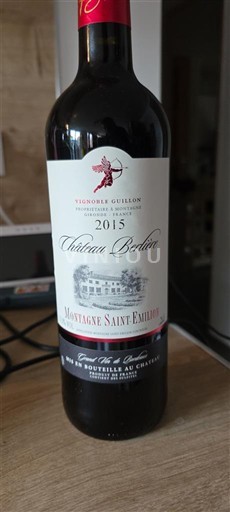 Bordeaux Montagne-Saint-Émilion Château Berlière 2015