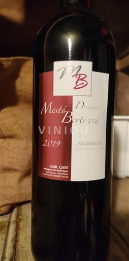 Sudoeste Madiran Domaine Mesté-Bertrand 2019