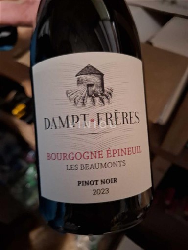 Burgundija Bourgogne Epineuil Dampt Frères Les Beaumonts 2023