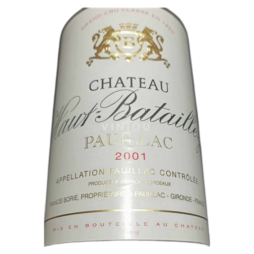 Bordeaux Pauillac Haut-Batailley 2001