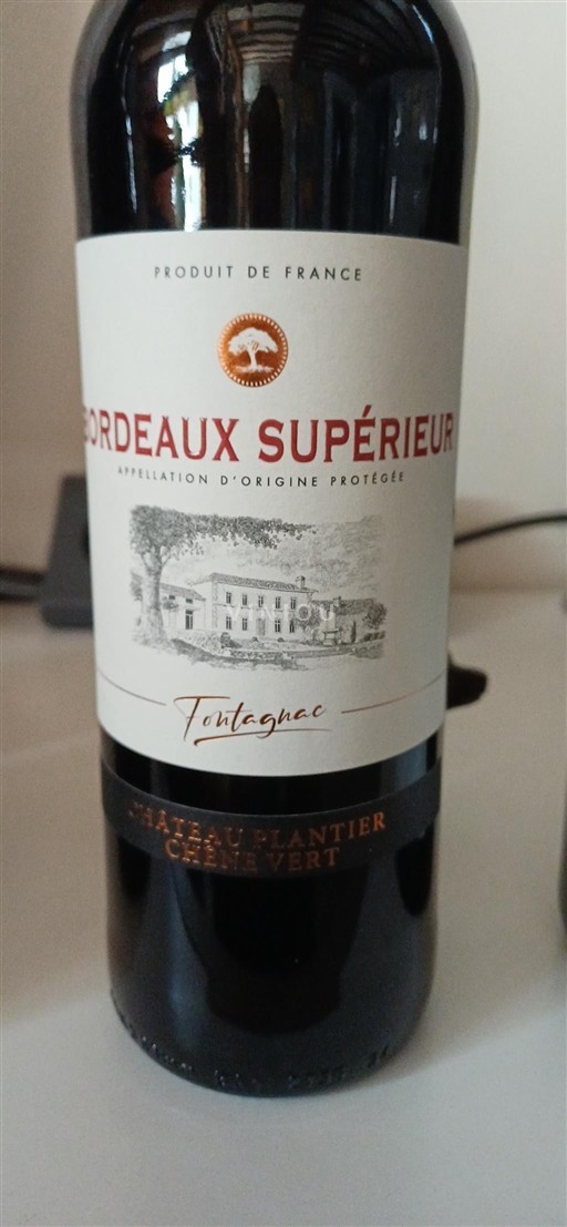Bordeaux Bordeaux Supérieur Château Plantier Chêne Vert Fontagnac 2023