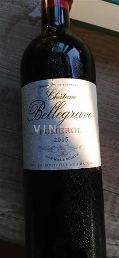 Bordeaux Pomerol BELLES GRAVES 2015