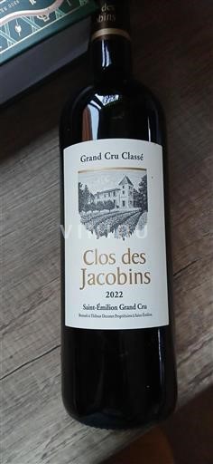 Bordeaux Saint-Émilion Grand Cru Clos des Jacobins 2022