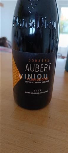 Rượu vang Rouge sec Plan de Dieu Domaine Aubert 2024 Pháp Thung lũng Rhône Không được chỉ định AOC
