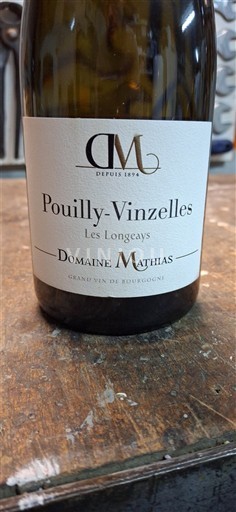 Burgundy Pouilly-Vinzelles Domaine Mathias Les Longeays 2020
