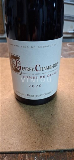 Bourgogne Gevrey-chambertin Domaine Berthaut-Gerbet Combe du Dessus 2020
