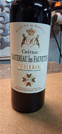 Bordeaux Pomerol Château Cantereau les Fauvettes 2013