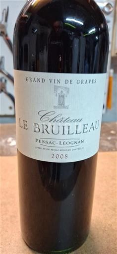 Bordeaux Pessac-Léognan Château Le Bruilleau 2008