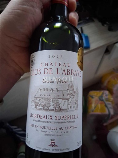 Wines Rouge sec Cuvée Petra Château Clos de l'Abbaye 2022 France Bordeaux Bordeaux Supérieur AOC