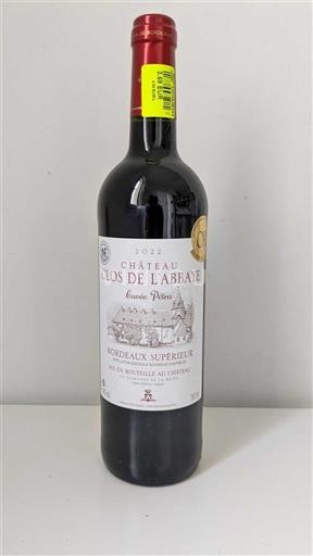 Bordeaux Bordeaux superior Château Clos de l'Abbaye Petra 2022