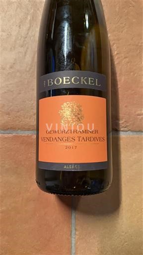 Alsace Gewurztraminer Vendanges Tardives Boeckel Vendanges Tardives 2017