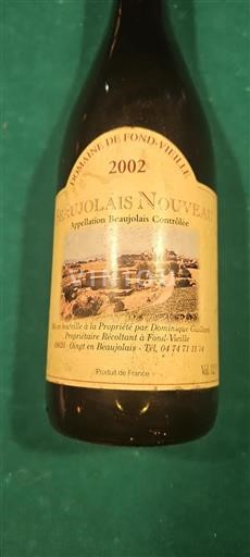 Beaujolais Domaine Fond-Vieille 2002