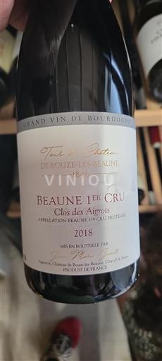 Bourgogne Premier Cru Château Tour du de Bouze-lès-Beaune Clos des Aigrots 2018