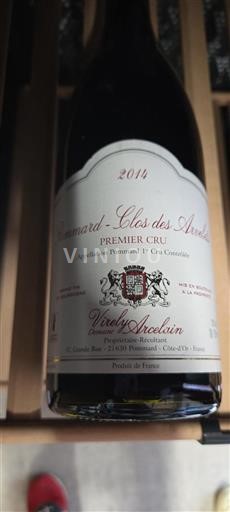 Burgundsko Pommard Premier Cru Domaine Virely-Arcelain Clos des Arvelets 2014