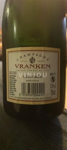 Šampanja Šampanjec Vranken Fondateur Neleten.