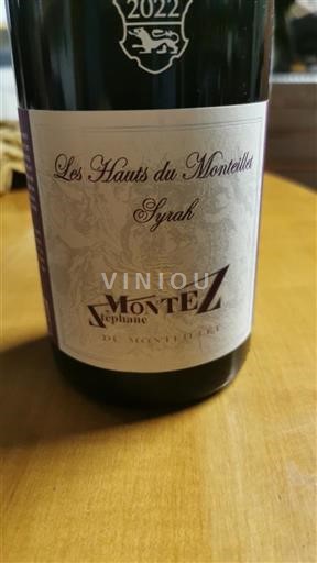 Alperne og Rhône-landene Rhodalier-bakker Stéphane Montez Les hauts du monteillet syrah 2022