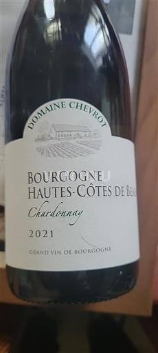 Burgundija Hautes Côtes de Beaune Grand Cru Domaine Chevrot Chardonnay 2021