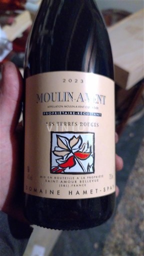 Beaujolais Moulin-à-vent Domaine Hamet-Spay Les Terres Rouges 2023