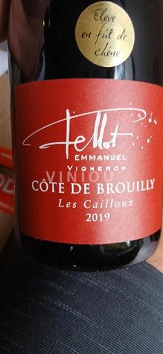 Beaujolais Côte-de-brouilly Emmanuel Fellot Les Cailloux 2019