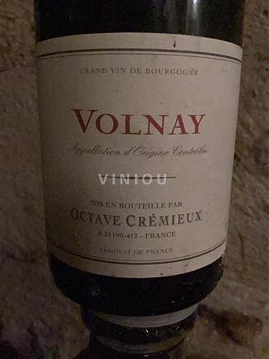 Bourgondië Volnay Octave Crémieux 2016