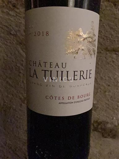 Bordeaux Côtes-de-bourg Château La Tuilerie 2018