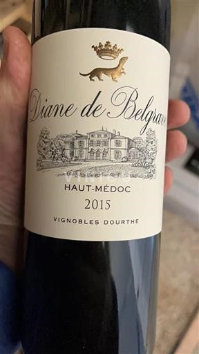 Bordéus Haut-Médoc Diane de Belgrave 2015