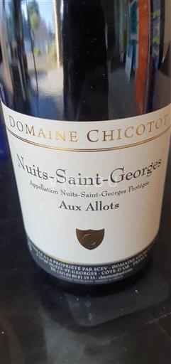 Bourgogne Nuits-saint-georges Domaine Chicotot Aux Allots Non Millésimé