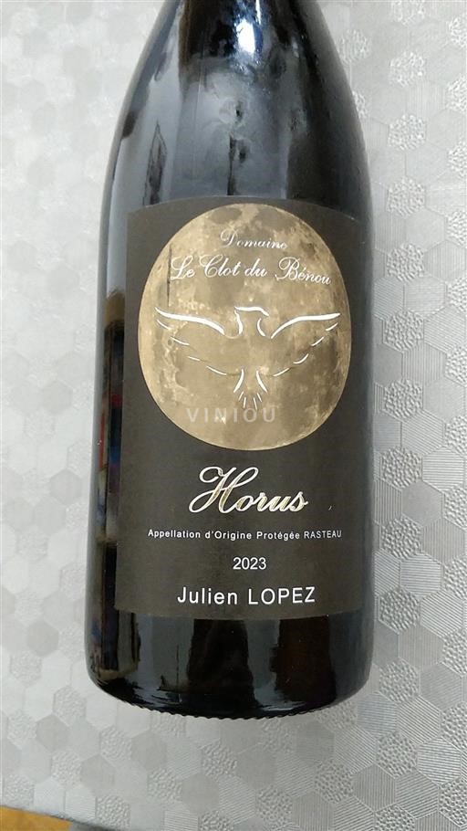 Rhône Valley Rasteau Le Clot du Bérou Horus 2023