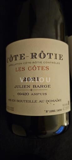 Rhônen laakso Côte-rôtie Julien Barge Les Côtes 2021