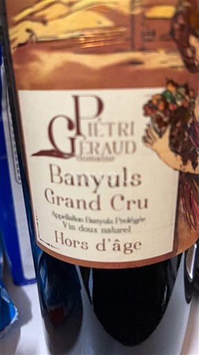 Roussillon Banyuls Grand Cru Grand Cru Domaine Piétri-Géraud Hors d'âge 2025