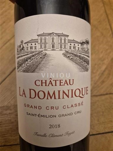 Bordeaux Saint-Émilion Grand Cru Classé Château La Dominique 2018