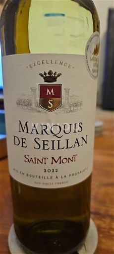 Sydvestfrankrig Saint-Mont Marquis de Seillan Excellence 2022