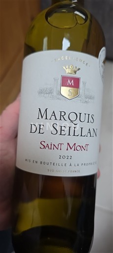 Sud-Vest Saint-Mont Marquis de Seillan Excellence 2022