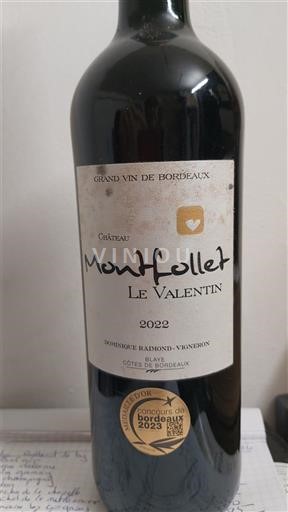 Bordeaux Côtes-de-Bordeaux Montfollet Le Valentin 2022