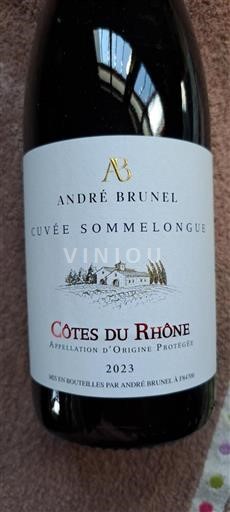 Rhônen laakso Côtes-du-rhône Domaine André Brunel Sommelongue 2023