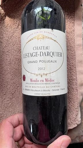 Bordeaux Moulis-en-Médoc Lestage-Darquier Grand Poujeaux 2012