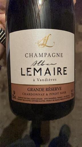 Šampanja Šampanjec Alban Lemaire Grande Réserve Neleten.
