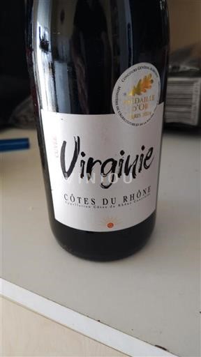 Rhônen laakso Côtes-du-rhône Virginie 2023